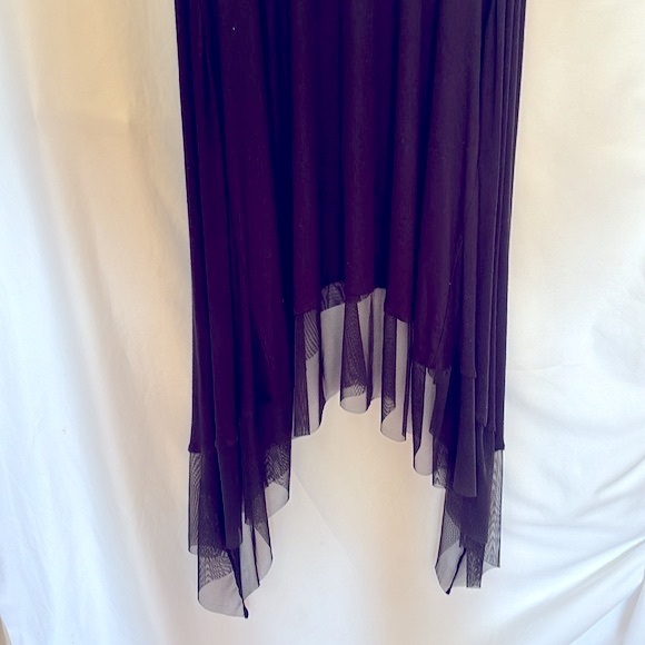 NWT BCBGMAXAZRIA “TIFFANY” ELEGANT BLACK LONG BLACK DRESS LONG SLEEVE- Large - Picture 6 of 14